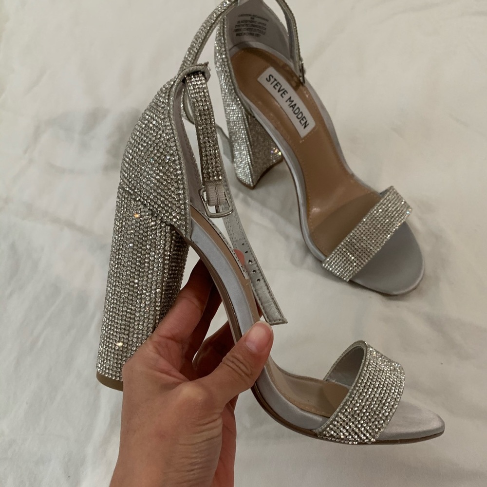 CRYSTAL STEVE MADDEN HEELS